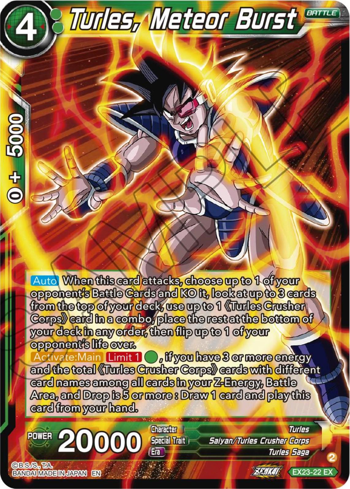 Turles, Meteor Burst [Foil] EX23-22 Dragon Ball Super Premium Anniversary Box 2023