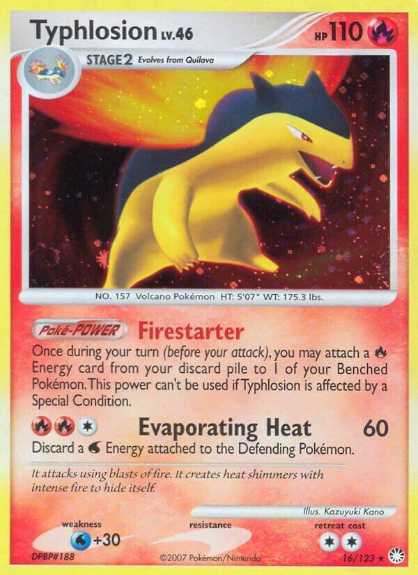 Typhlosion #16 Pokemon Mysterious Treasures