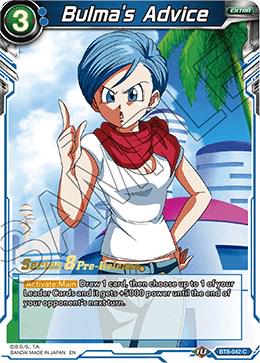 Bulma's Advice BT8-042_PR Dragon Ball Super Malicious Machinations: Pre-Release Promos