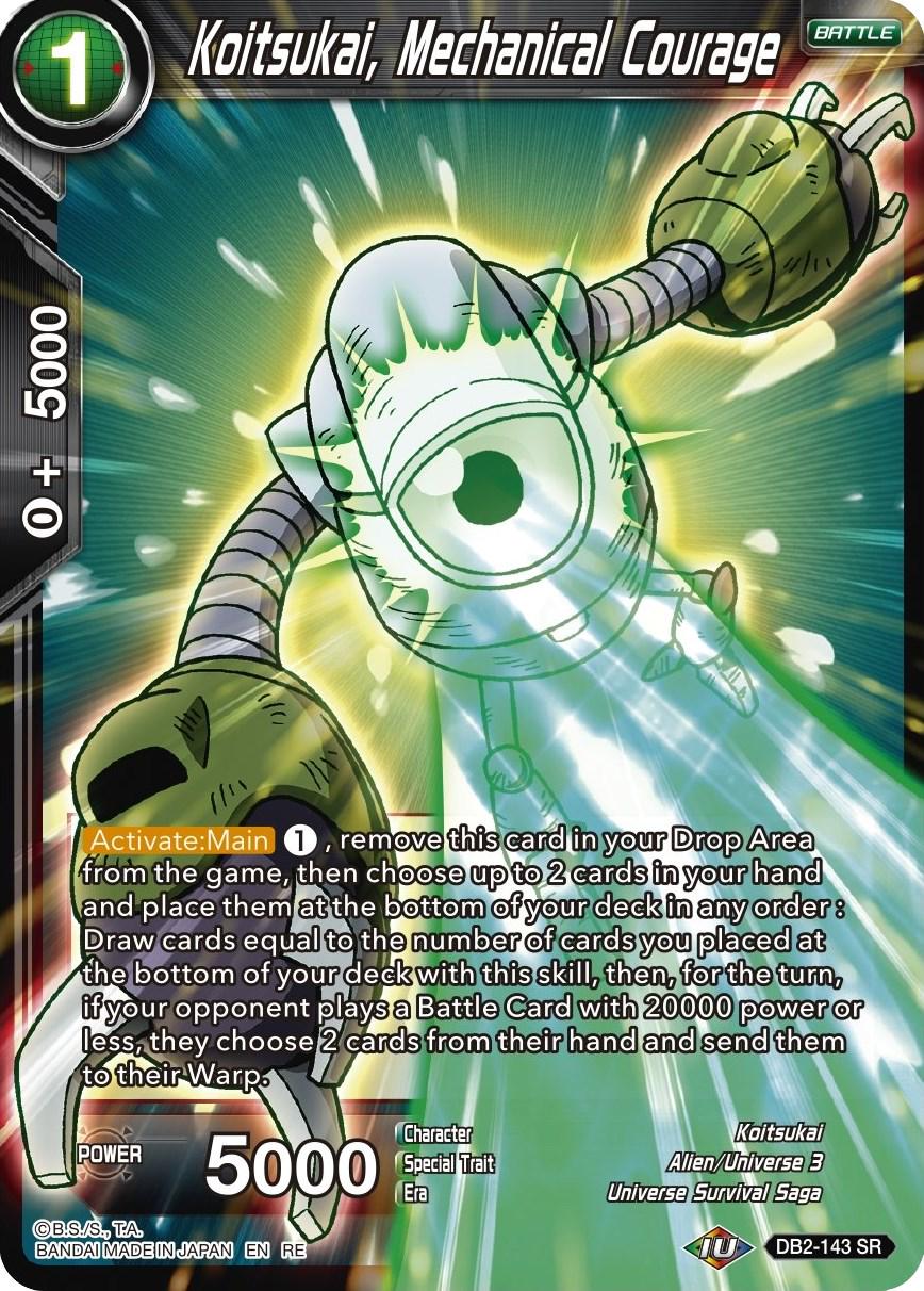 Koitsukai, Mechanical Courage [Foil] DB2-143 Dragon Ball Super Mythic Booster