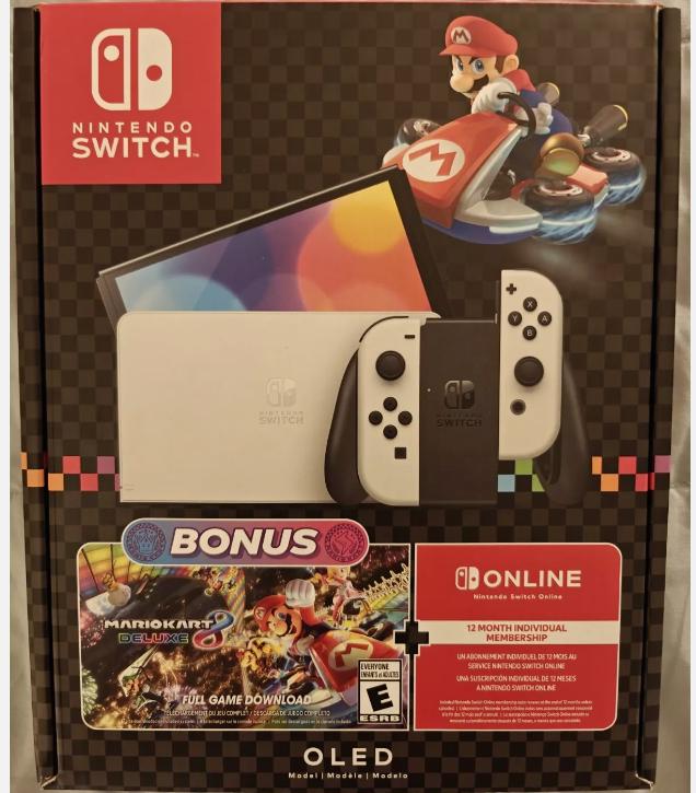 Nintendo Switch OLED [Mario Kart 8 + 12-Month Nintendo Switch Online] Nintendo Switch