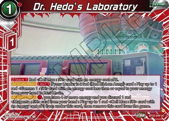 Dr. Hedo's Laboratory BT22-008 Dragon Ball Super Critical Blow