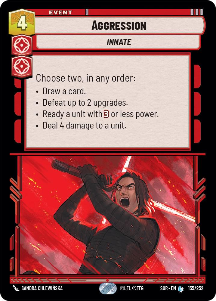 Aggression [Foil] #155 Star Wars Unlimited: Spark of Rebellion