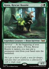 Kona, Rescue Beastie [Foil] #187 Magic Duskmourn: House of Horror Prices