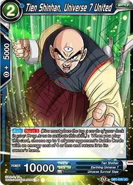 Tien Shinhan, Universe 7 United DB1-026 Dragon Ball Super Dragon Brawl