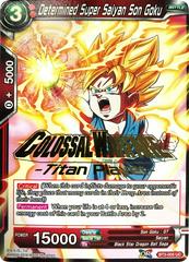 Determined Super Saiyan Son Goku [Titan Player Stamped] BT3-005 Dragon Ball Super Cross Worlds Prices