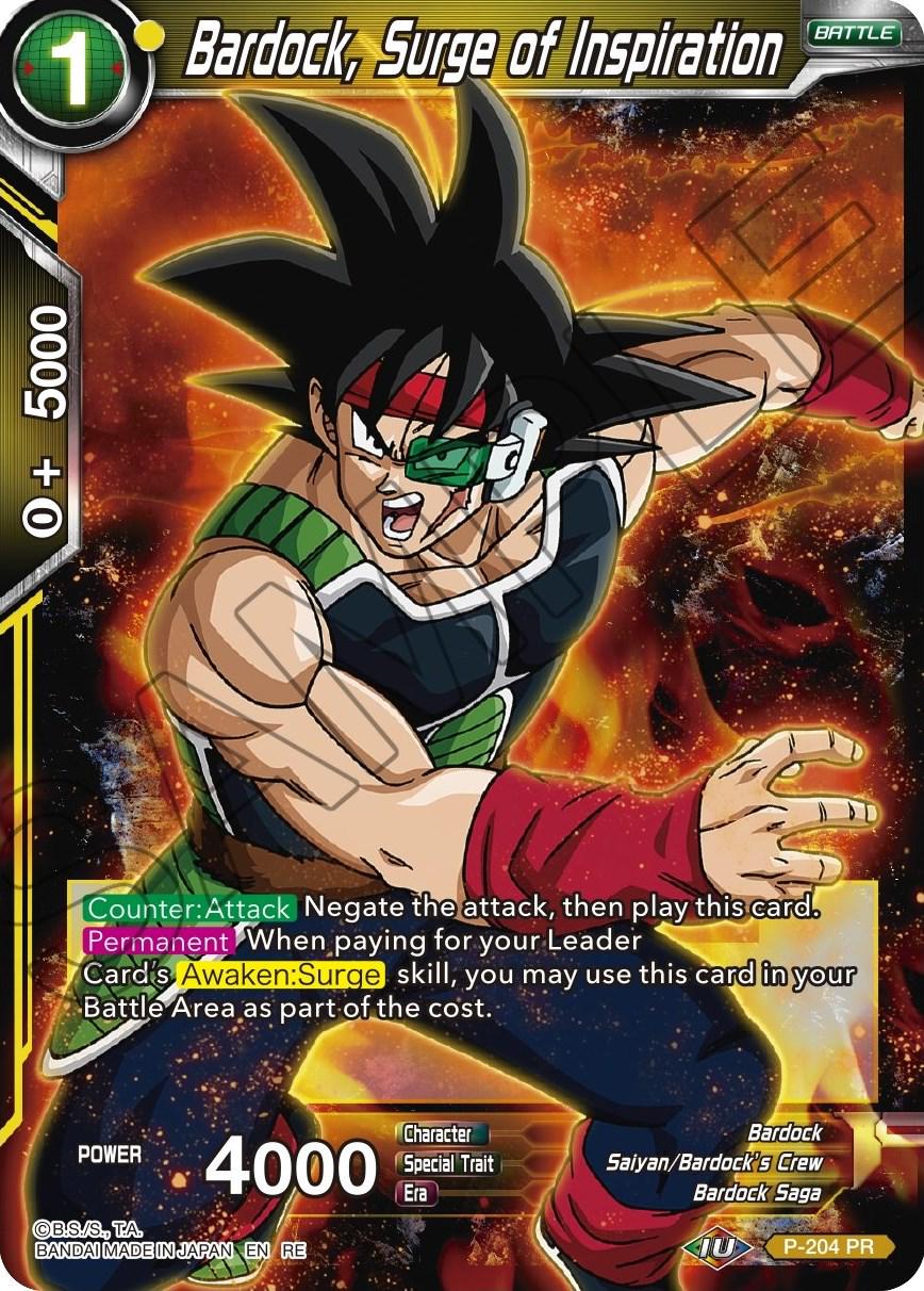 Bardock, Surge of Inspiration P-204 Dragon Ball Super Mythic Booster