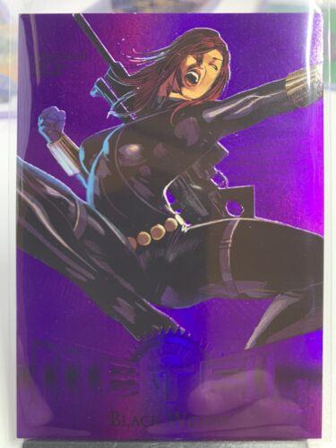 Black Widow [Purple Precious Metal Gems] #R-17 2024 SkyBox Metal Universe Avengers Retro