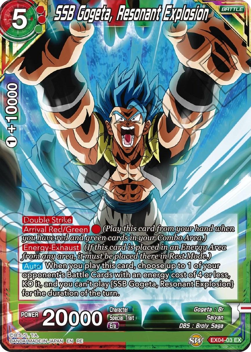 SSB Gogeta, Resonant Explosion EX04-03 Dragon Ball Super Mythic Booster