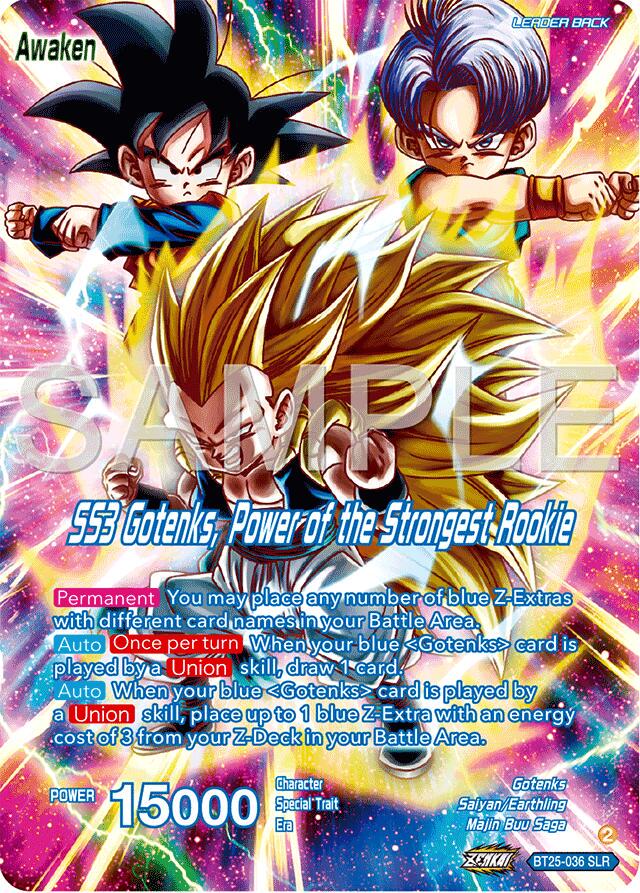 Gotenks // SS3 Gotenks, Power of the Strongest Rookie [SLR Foil] BT25-036 Dragon Ball Super Legend of the Dragon Balls