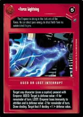 Force Lightning [Limited] Star Wars CCG Death Star II Prices