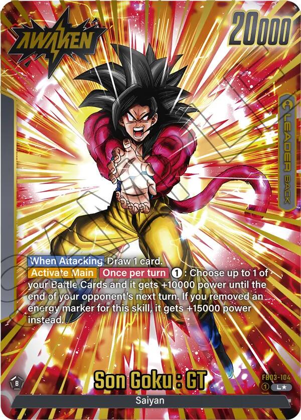 Son Goku : GT [Alternate Art Holo] FB03-104 Dragon Ball Fusion World Raging Roar