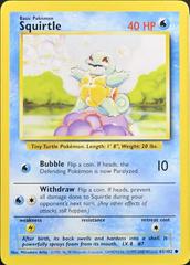 Squirtle [1999-2000] #63 Pokemon Base Set Prices