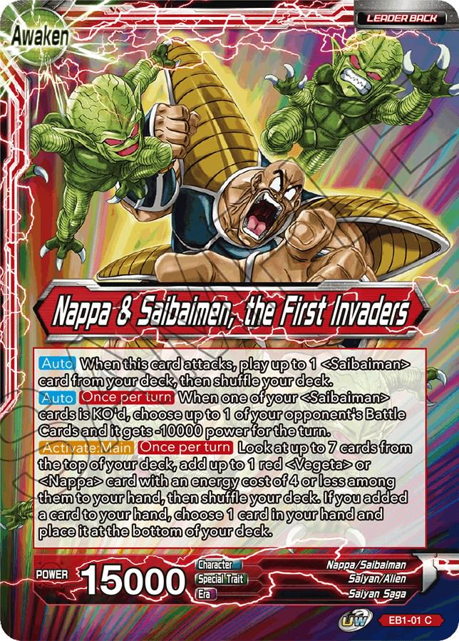 Nappa // Nappa & Saibaimen, the First Invaders EB1-01 Dragon Ball Super Battle Evolution Booster