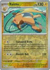 Raichu [Reverse Holo] #52 Pokemon Temporal Forces Prices