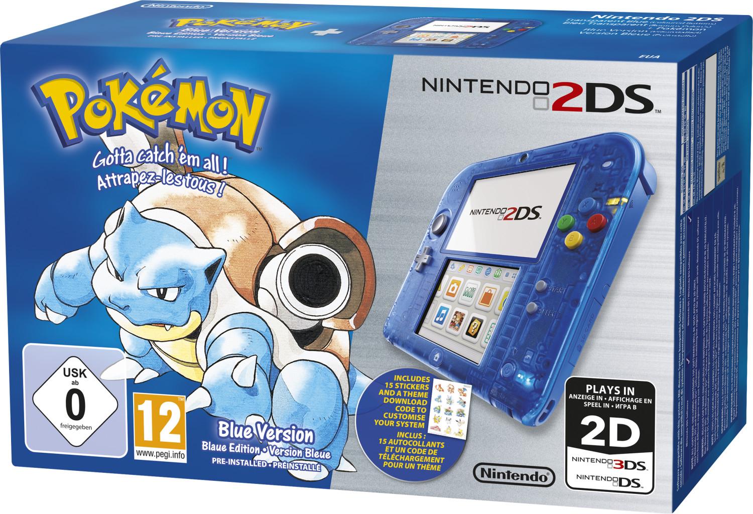 Nintendo 2DS Pokemon Blue Edition PAL Nintendo 3DS