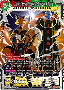 Liquiir & Korun, Universe 8 Destroyer & Angel DB2-167 Dragon Ball Super Divine Multiverse