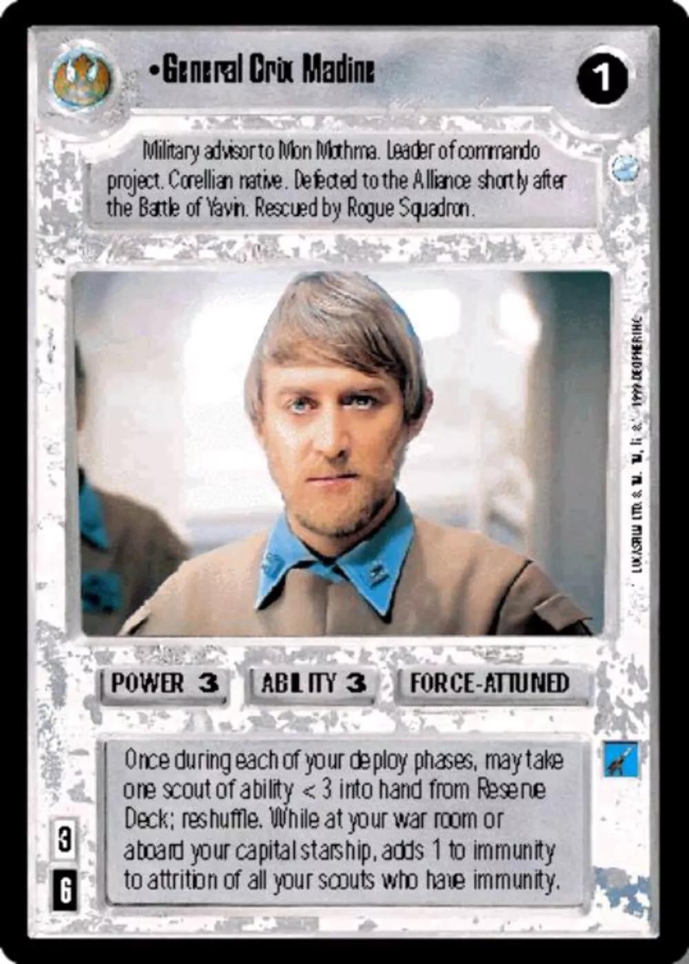 General Crix Madine [Limited] Star Wars CCG Endor