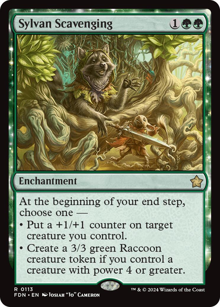 Sylvan Scavenging #113 Magic Foundations