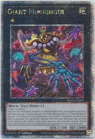 Giant Mimighoul [Quarter Century Secret Rare] ROTA-EN093 YuGiOh Rage of the Abyss