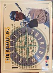 Card Back | Ken Griffey Jr Baseball Cards 1994 Fleer Team Leaders