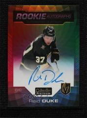 Reid Duke [Rainbow Color Wheel] #R-RD Hockey Cards 2020 O Pee Chee Platinum Rookie Autographs Prices