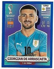 Giorgian De Arrascaeta [Blue Border] Soccer Cards 2022 Panini World Cup Qatar Stickers Prices