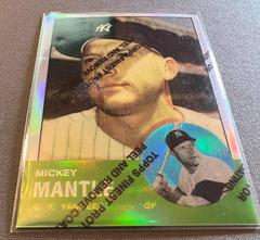 1963 Topps Reprint [Refractor,w/ Coating] Baseball Cards 1996 Topps Mantle Finest Prices