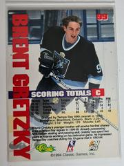 Backside | Brent Gretzky Hockey Cards 1994 Classic