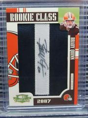 Brady Quinn [Letter Patch Autograph] Football Cards 2007 Panini Donruss Threads Prices