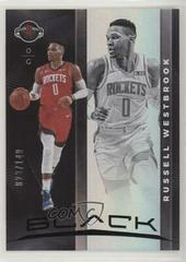 Russell Westbrook #22 Basketball Cards 2019 Panini Black Prices
