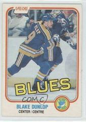Blake Dunlop Hockey Cards 1981 O-Pee-Chee Prices