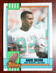 Andre Brown [Disclaimer Back] Football Cards 1990 Topps Prices