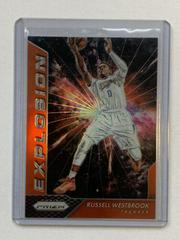 Russell Westbrook [Orange Prizm] #15 Basketball Cards 2016 Panini Prizm Explosion Prices