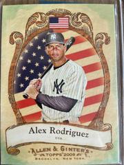 Alex Rodriguez #NP75 Baseball Cards 2009 Topps Allen & Ginter National Pride Prices