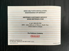 Manual Back | Pokemon Mystery Dungeon Red Rescue Team GameBoy Advance