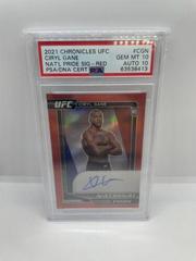 Ciryl Gane [Red] #NP-CGN Ufc Cards 2021 Panini Chronicles UFC National Pride Signatures Prices