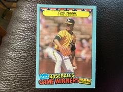 Curt Young #44 Baseball Cards 1987 Fleer Game Winners Prices