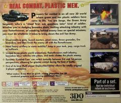 Back Cover | Army Men 3D [Collector's Edition] Playstation