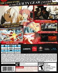 Back Cover | Guilty Gear Xrd: Sign Playstation 4