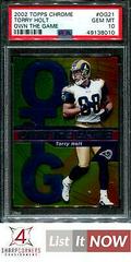 Torry Holt Football Cards 2002 Topps Chrome Own the Game Prices