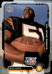 Takeo Spikes #11 Football Cards 1998 Upper Deck Prices