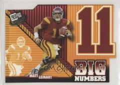 Matt Leinart Football Cards 2006 Press Pass Big Numbers Prices