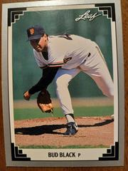 Bud Black #312 Baseball Cards 1991 Leaf Prices