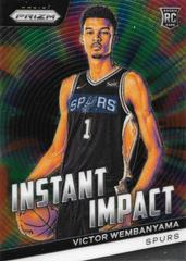 Victor Wembanyama #3 Basketball Cards 2023 Panini Prizm Instant Impact Prices
