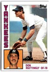Don Mattingly Baseball Cards 1984 Topps Tiffany Prices