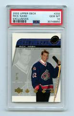 Rick Nash [Exclusives] Hockey Cards 2002 Upper Deck Prices