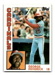 George Hendrick Baseball Cards 1984 Topps Prices