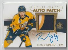 Pontus Aberg [Limited Patch Autograph] Hockey Cards 2016 SP Authentic Prices