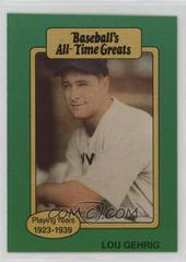 Lou Gehrig Baseball Cards 1987 Hygrade All Time Greats Prices